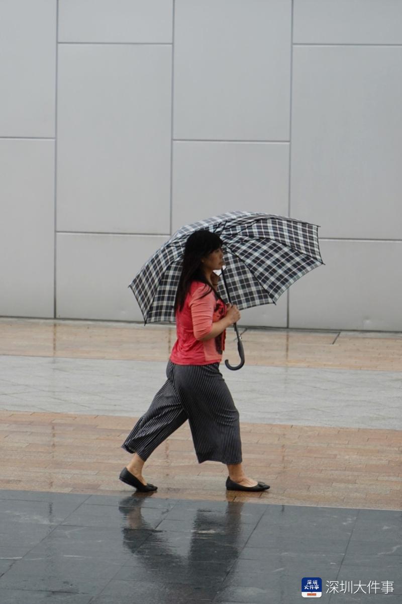 今早有明显风雨,气温23-24,记得带伞哦